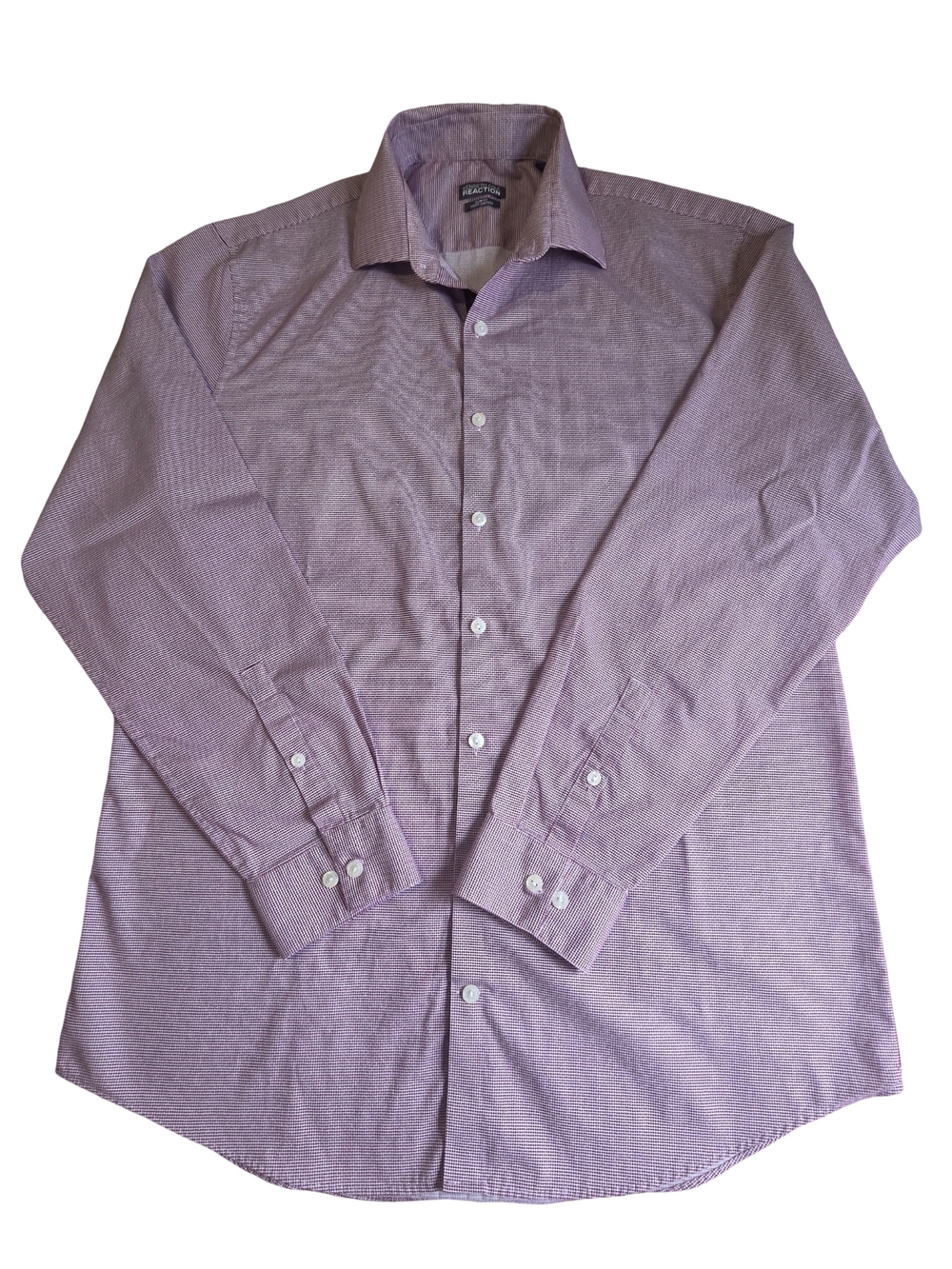 Kenneth Cole Men's Lavender Check Dress Shirt
